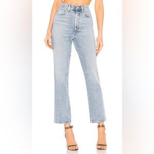 Agolde Light Blue Straight Leg Jeans